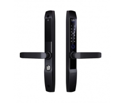 KHÓA VÂN TAY LAFFER R1 LẮP ĐẶT CHO CỬA NHÔM (có 4 màu đen, vàng, bạc, đồng)