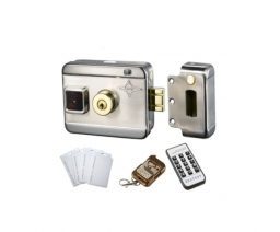 Khóa cửa vân tay thẻ từ cho cửa cổng sắt smart rim lock 3in1 VIR-1200